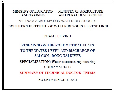 Information about PhD thesis of Postgraduate Pham The Vinh