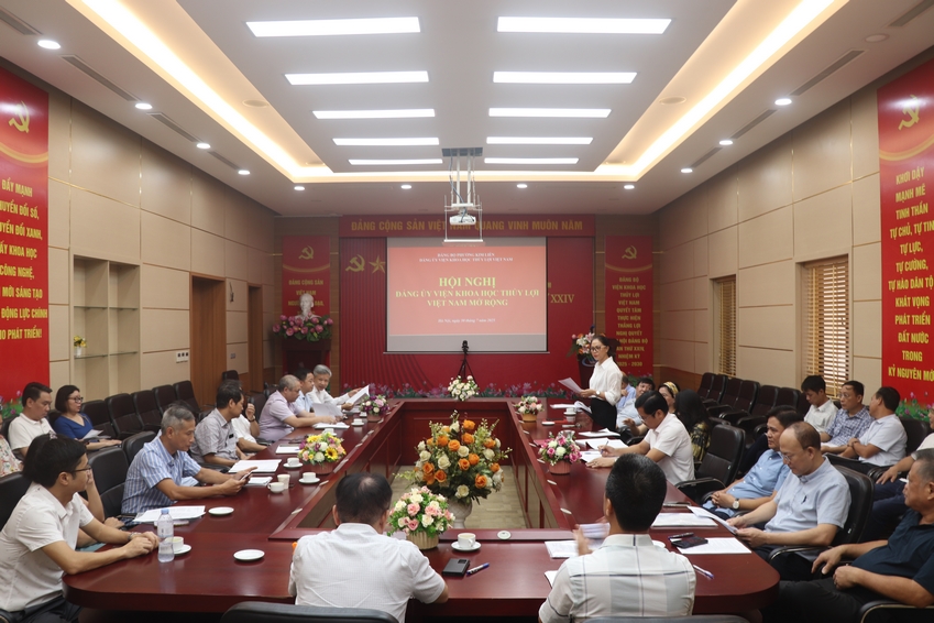 Hội nghị Đảng ủy Viện Khoa học Thủy lợi Việt Nam mở rộng