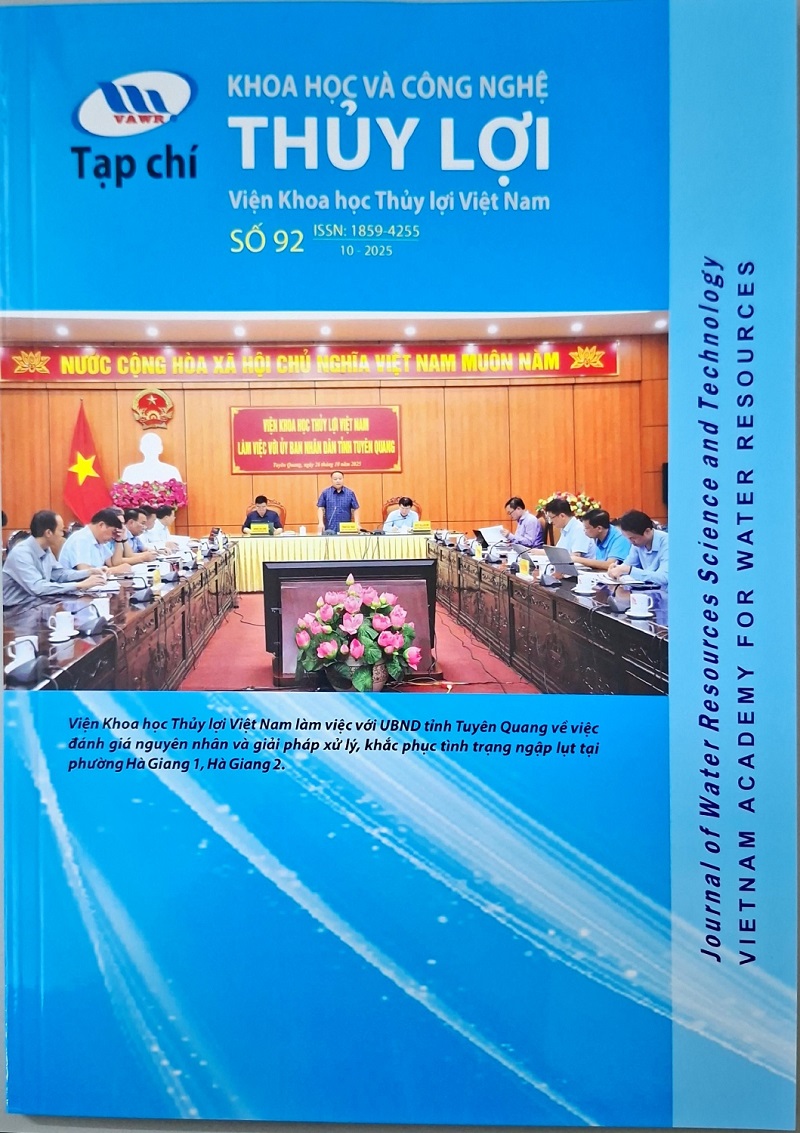 Tạp chí Khoa học và Công nghệ Thủy lợi số 92 năm 2025