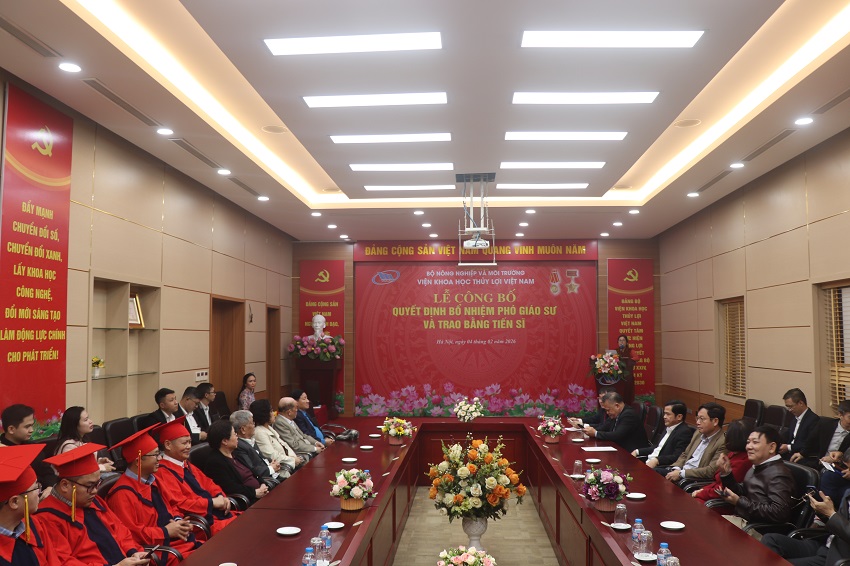 Lễ công bố quyết định bổ nhiệm Phó Giáo sư và trao bằng Tiến sĩ