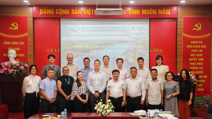 Mở rộng hợp tác quốc tế trong hạch toán tài nguyên nước dựa trên giá trị và thích ứng biến đổi khí hậu thông qua hợp tác quốc tế giữa Viện Khoa học Thủy lợi Việt Nam và Viện Nghiên cứu tài nguyên nước Goyder, Australia