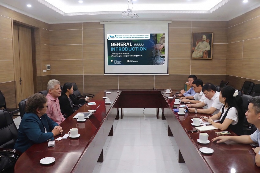Viện Khoa học Thủy lợi Việt Nam - Geomer GmbH: Đẩy mạnh hợp tác công nghệ GIS và mô hình hóa ngập lụt