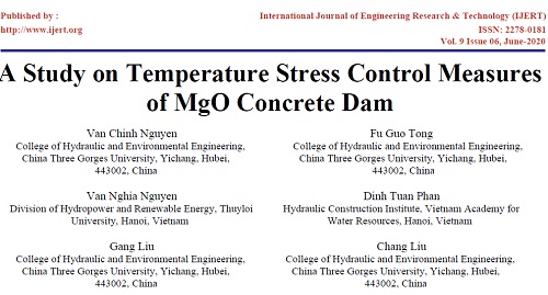  A Study on Temperature Stress Control Measures of MgO Concrete Dam