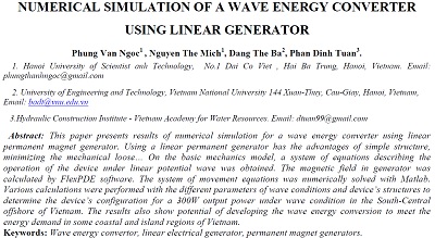 Numerical simulation of a wave energy converter using linear generator