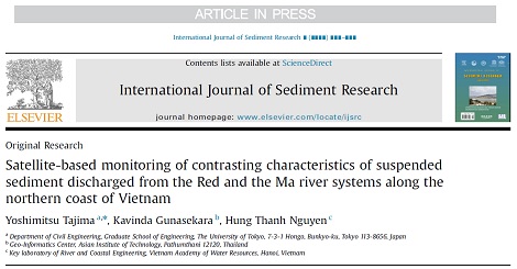 Satellite-based monitoring of contrasting characteristics of suspended sediment discharged from the Red and the Ma river systems along the northern coast of Vietnam