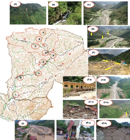 Phân tích đặc trưng lưu vực phát sinh lũ bùn đá - lũ quét và cơ chế tác động của lũ ở lưu vực suối Nậm Păm