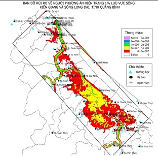 Một số kết quả nghiên cứu rủi ro về người do ngập lụt lưu vực sông Kiến Giang và sông Long Đại tỉnh Quảng Bình