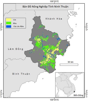 Xây dựng hệ thống giám sát hạn nông nghiệp bằng dữ liệu vệ tinh, thí điểm tại tỉnh Ninh Thuận, Việt Nam