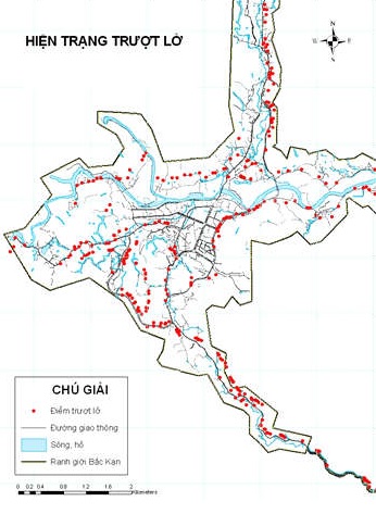 Ứng dụng GIS và phương pháp chỉ số thống kê trong xây dựng bản đồ nhạy cảm trượt lở đất khu vực thành phố Bắc Kạn