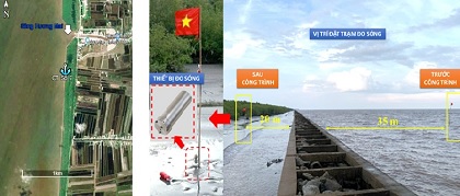 Phân tích, đánh giá các nhân tố ảnh hưởng đến hiệu quả giảm sóng của công trình kè cọc ly tâm tại vùng biển Cà Mau