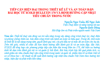 Tiếp cận hiện đại trong thiết kế lũ và an toàn đập: Bài học từ Icold Bulletin 170 và định hướng cập nhật tiêu chuẩn trong nước