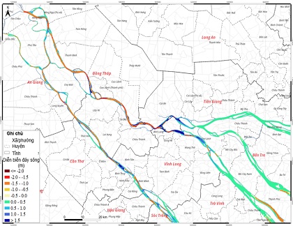 Nghiên cứu diễn biến hình thái lòng sông Tiền và sông Hậu đồng bằng sông Cửu Long