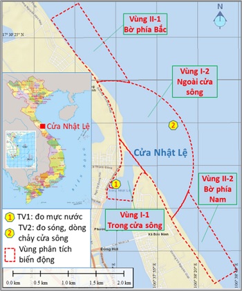 Đánh giá tác động của các yếu tố động lực đến biến động hình thái cửa nhật lệ, tỉnh Quảng Bình