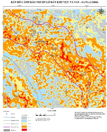 Xây dựng bản đồ nguy cơ trượt lở đất theo chuỗi dữ liệu mưa thời gian thực khu vực Tả Van-Hầu Thào, Sa Pa-Lào Cai và đề xuất phương án cảnh báo sớm