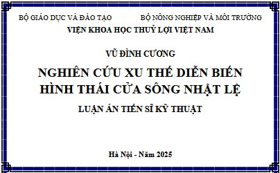 Thông tin Luận án TSKT của NCS. Vũ Đình Cương