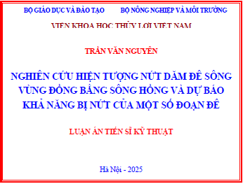 Thông tin Luận án TSKT của NCS. Trần Văn Nguyên