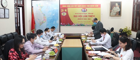 Đại hội chi bộ Ban Kế hoạch Tổng hợp nhiệm kỳ 2020 - 2022