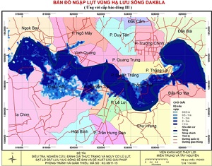Nghiên cứu xây dựng bản đồ ngập lụt vùng hạ lưu sông Đắk Bla